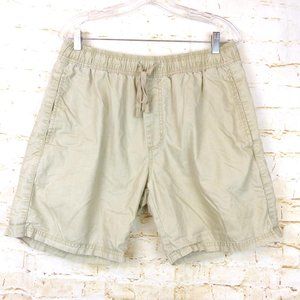 Zanerobe Omni Chino Shorts Mens 30 X 7.5 Khaki Beige Boxy Drawstring Sporty
